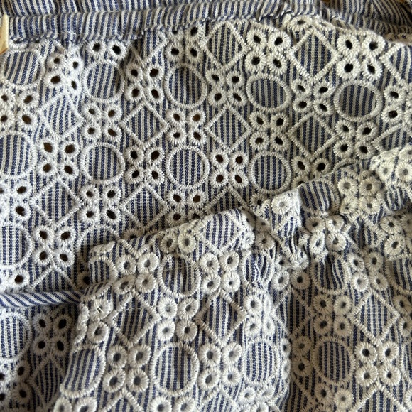 Tory Burch Blue & White Eyelet Cover Up - Picture 5 of 8